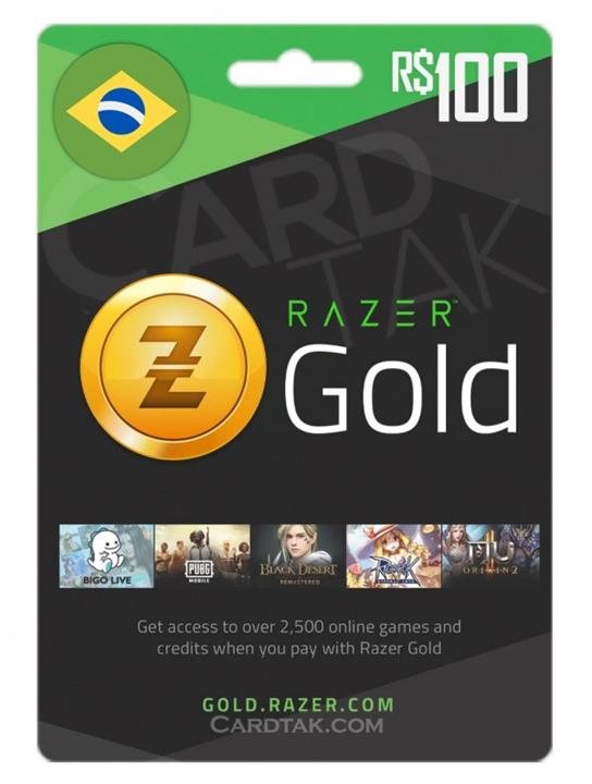 گیفت کارت ریزر گلد 100 رئال برزیل (BR)